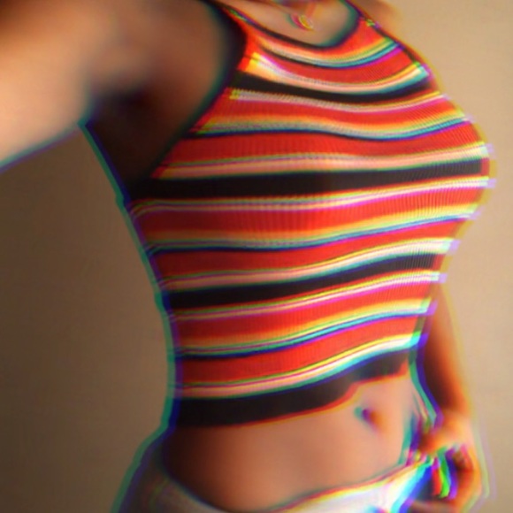 Urban Outfitters Striped Crop Top (new with tags) - Picture 1 of 4